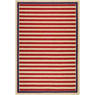 Couristan Covington Nautical Stripes/ Red navy Rug (8 x 11