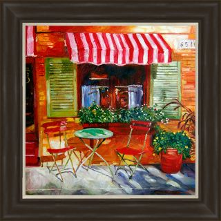 Cafe Scene Framed Painting Print by PTM Images