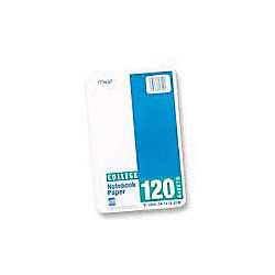 Mead Notebook Filler Paper College Ruled 6 x 9 12  3 Hole Punched Pack Of 120 Sheets