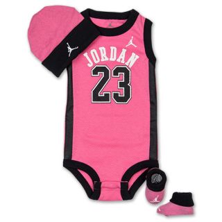 Jordan Basketball Jersey 3 Piece Infant Set   IGSP524 PNK