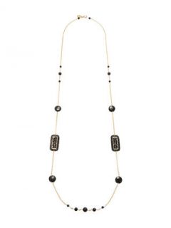 Black Onyx Station Necklace by Miguel Ases