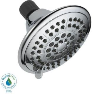 Delta 5 Spray 5 in. Shower Head in Chrome with Pause 75554