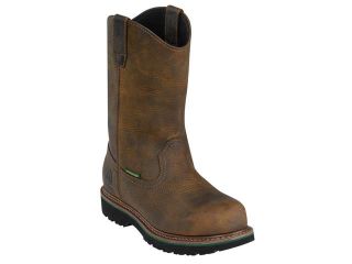 Men's John Deere Work Safety Boots Leather Rubber Outsole