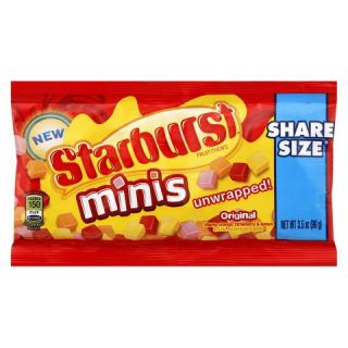 Starburst Original Minis Fruit Chews Candy Share Size Pack, 3.5 ounce