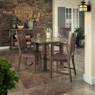 Home Styles Concrete Chic 5 Piece Outdoor Patio Dining Set 5134 308
