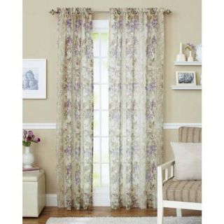 Better Homes and Gardens Roses Sheer Curtain Panel