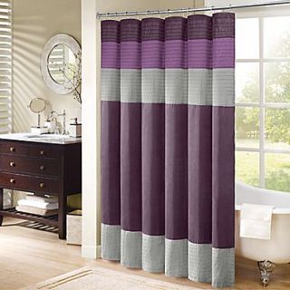 Madison Park Trinity Shower Curtain; Purple