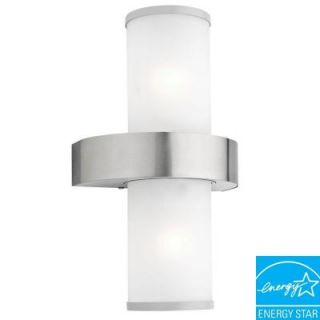 Eglo Beverly 2 Light Silver Outdoor Wall Mount Lamp 20645A