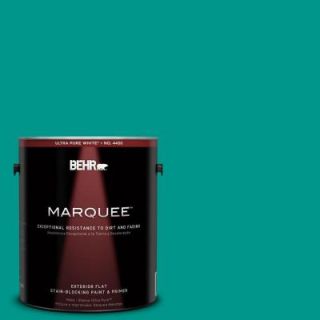 BEHR MARQUEE 1 gal. #S G 490 Intense Teal Flat Exterior Paint 445301