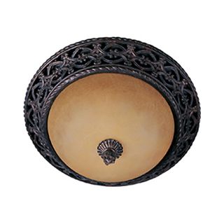 Pyramid Creations 17 in W Oil Rubbed Bronze Ceiling Flush Mount Light
