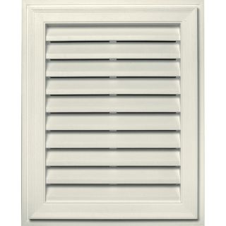 Builders Edge 20 in x 30 in Parchment Rectangle Vinyl Gable Vent