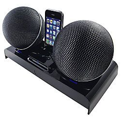 Ativa Wireless Speaker Globes For Use With iPod Mobile Digital Device Black