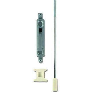 Global Door Controls 15 in. Flush Bolt with 1/8 in. Offset in Aluminum TH1100 FB2 AL