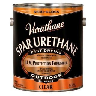 Varathane 1 gal. Clear Semi Gloss Oil Based Exterior Spar Urethane (Case of 2) 9431