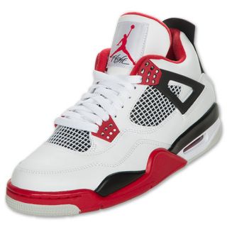 Mens Air Jordan Retro IV Basketball Shoes   308497 110