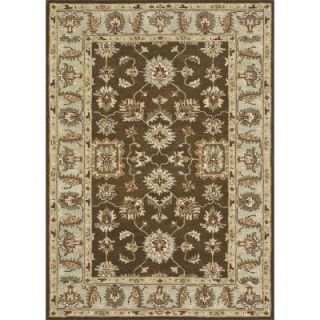 Loloi Rugs Fairfield Lifestyle Collection Brown/Turquoise 7 ft. 6 in. x 9 ft. 6 in. Area Rug FAIRHFF05BRTQ7696