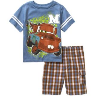 Disney Cars Mater Toddler Boys' Tee and Shorts Outfit Set