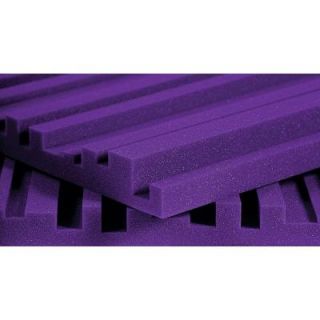 Auralex 2 ft. W x 4 ft. L x 2 in. H Studio Foam Metro Panels   Purple (12 Panels per Box) 2METROPUR