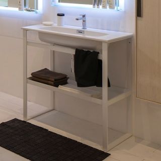 WS Bath Collections Linea 35 Single Free Standing Bathroom Vanity Set