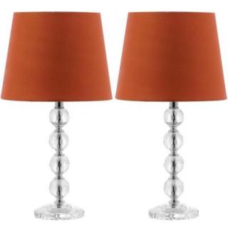 Safavieh Nola 16 in. Clear Stacked Crystal Ball Lamp (Set of 2) LIT4123D SET2