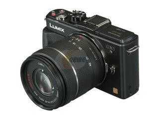 Panasonic DMC GX1KK Black 16.0 MP 3.0" 460K Touch LCD Digital Interchangeable Lens System Camera w/ 14 42mm Lens