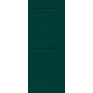 Home Fashion Technologies Plantation 14 in. x 39 in. Solid Wood Panel Exterior Shutters Behr Hidden Forest 1451439513