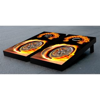 Speed Flaming Tire Cornhole Game Set by Victory Tailgate
