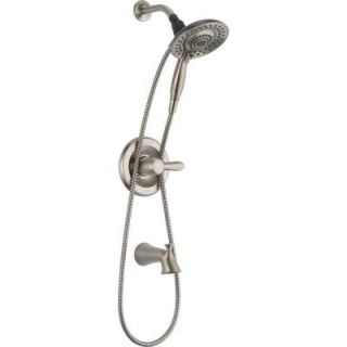 Delta In2ition 5 Function Hand Shower and Shower Head Combo Kit in Stainless 144938D SS I