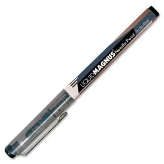Skilcraft Metal Clip Rollerball Pen   Black Ink   12 / Pack (NSN5068494)