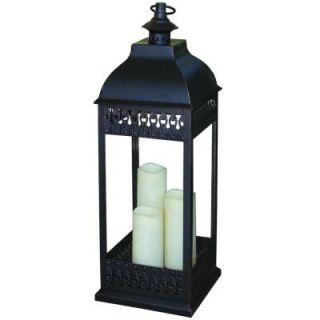 Smart Design San Nicola Triple Bronze LED Candle Lantern 80071