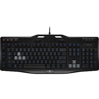 Logitech G105s Wired Illuminated Gaming Keyboard, Black (920 003371)
