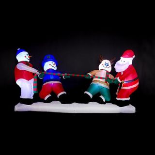 Winter Lane 10' Christmas Tug of War Inflatable   7764553