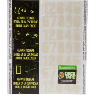 Glow In The Dark Duck Tape Sheets 8.5 Inch X 10 Inch 1/Pkg Numbers