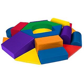 ECR4Kids Softzone Wheel Climber Play Set, 19 Pieces/Set