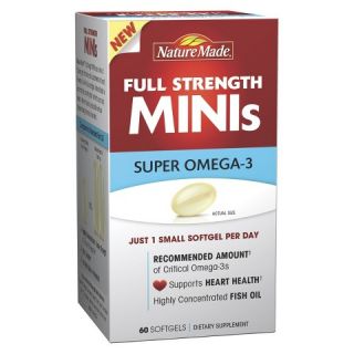 Nature Made Super Omega 3 Full Strength Mini Softgels   60 Count