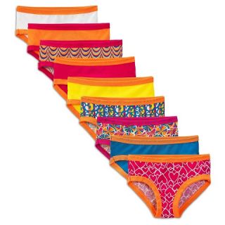 Girls Fruit Of The Loom® 9 pack HipstersUnderwear   Assorted Colors