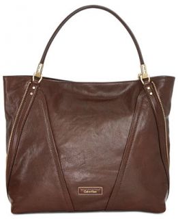 Calvin Klein Premium Leather Tote   Handbags & Accessories