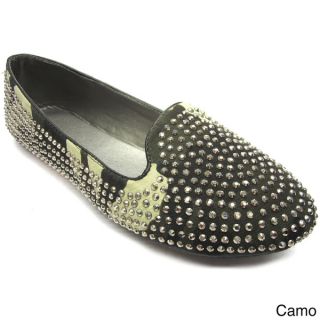 Blue Womens All over Studded Flats   15733952  