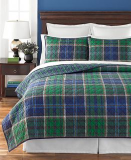 Martha Stewart Collection Rhinebeck Plaid King Quilt, Only at