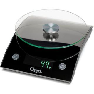 Ozeri Epicurean Digital Kitchen Scale, 17 lb Capacity, Elegant Tempered Glass