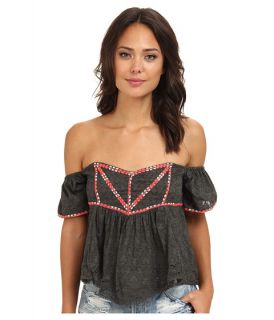 free people chicka chicka boom boom top charcoal