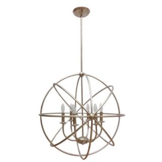 Industrial Orb 6 Light Foyer Pendant by MarianaHome