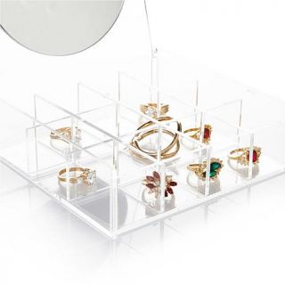 Clear Acrylic Jewelry Box with Mirror   7723542