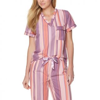 Concierge Collection Elements Striped 2 piece Pajamas   8014660