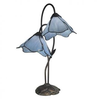 Dale Tiffany Poelking 2 Light Table Lamp   Blue Lily   7244903