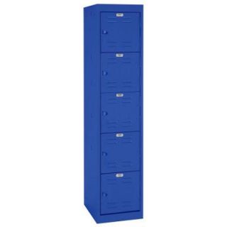 Sandusky 66 in. H 5 Tier Welded Steel Storage Locker in Blue LF5H151866 06