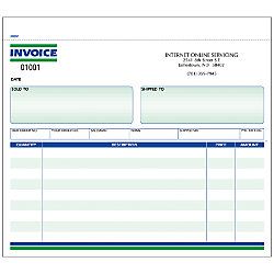Invoice Forms Ruled 2 Part 8 12 x 7  Box Of 250
