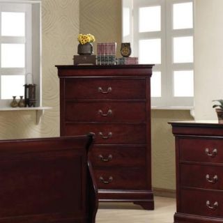 Coaster Company Louis Philippe Collection Chest, Red/Brown
