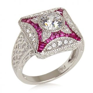 Xavier 2.01ct Absolute™ and Created Ruby Sterling Silver Ring   7424344