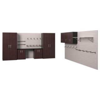 Flow Wall 144 sq. ft. Master Garage Storage Set in Espresso FCS 24W 30 WE K